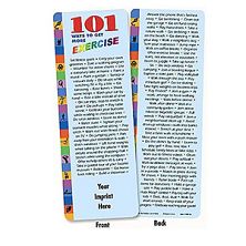 101 Ways to Get More Exercise Bookmark